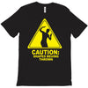 caution shapes being thrown printed T-Shirt