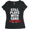 Still Plays With Cars Carpe Viam Women's Triblend Scoop T-shirt