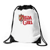 zelda is the girl Drawstring Bags