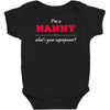 i'm a nanny what's your superpower Baby Bodysuit
