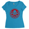 red skull logo avengers marvel comics gift Women's Triblend Scoop T-shirt