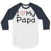 I Love My Papa 3/4 Sleeve Shirt