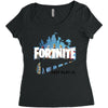 Just Play It Fortnite Women's Triblend Scoop T-shirt