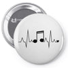 Heart Rhythm Music Pin-back button