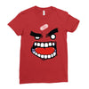 anger tee (flat version) Ladies Fitted T-Shirt