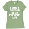 i was a dolphin in my previous life Ladies Fitted T-Shirt