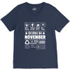 Born In November V-Neck Tee