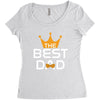 The Best Dad Women's Triblend Scoop T-shirt