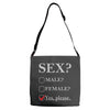 Sex Yes Please Adjustable Strap Totes