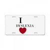 i dyslexia License Plate