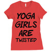 yoga girls are twisted Ladies Fitted T-Shirt