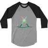 christmas lightsabers 3/4 Sleeve Shirt