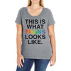 This Is What Trans Looks Like Ladies Curvy T-Shirt