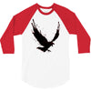 black raven with red eye 3/4 Sleeve Shirt