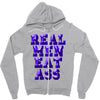 real men eat ass Zipper Hoodie
