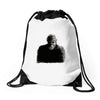 bigfoot research institute Drawstring Bags