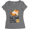 but first pumpkin spice Women's Triblend Scoop T-shirt