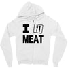 i eat meat Zipper Hoodie