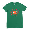 happy space fox   porky roebuck Ladies Fitted T-Shirt