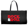 rock n roll Weekender Totes