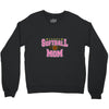 softball mom glitter Crewneck Sweatshirt