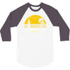 amity island jaws inspired movie shark printed 3/4 Sleeve Shirt