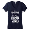 There's This Girl Who Stole My Heart She Calls Me Uncle Women's V-Neck T-Shirt