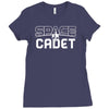 space cadet space ship Ladies Fitted T-Shirt
