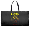 coroner punishment for decadence Weekender Totes