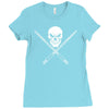 pool ball player Ladies Fitted T-Shirt