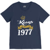 kings are born in 1977 V-Neck Tee