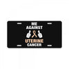 Me Against Uterine Cancer License Plate