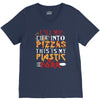 cut into pizzas V-Neck Tee