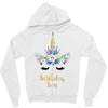 birthday unicorn family series birthday boy Zipper Hoodie