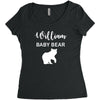 Daddy Bear - Baby Bear Custom Name Women's Triblend Scoop T-shirt