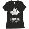Canada Est 1867 Ladies Fitted T-Shirt