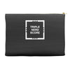triple nerd score Accessory Pouches