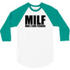 milf man i love fishing t shirt funny outdoors clever humor tee fisher 3/4 Sleeve Shirt