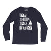 eat sleep sail repeat Long Sleeve Shirts