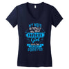 Totally My Most Favorite Girl Women's V-Neck T-Shirt