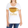 coffee (4) Ladies Curvy T-Shirt