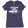 sarcasm now loading Ladies Fitted T-Shirt