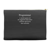 programmer an organism that turns caffeine and pizza into software t s Accessory Pouches