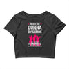 Donna And Dynamos White Letter Crop Top