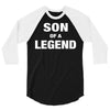 Dad The Man The Myth The Legend - Son Of A Legend Family Matching 3/4 Sleeve Shirt