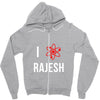 i heart rajesh Zipper Hoodie