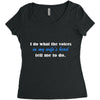 i do what the voices in my wifes head Women's Triblend Scoop T-shirt