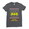 batman christmas Ladies Fitted T-Shirt