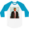 Rene Magritte Parody Impeach Trump 3/4 Sleeve Shirt