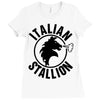 Rock Balboa italian stallion Ladies Fitted T-Shirt
